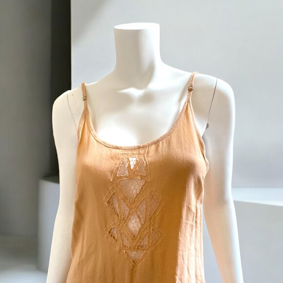 CLEOBELLA High Low Spaghetti Strap Dress in Nude, size Small - Picture 3 of 14